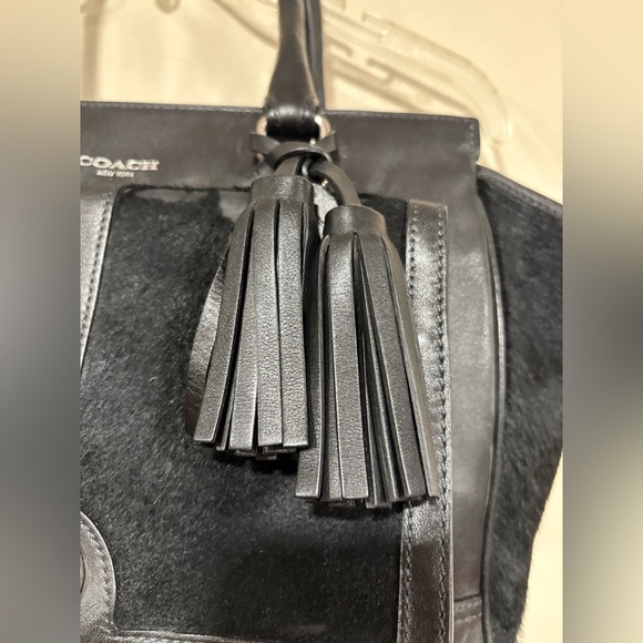 Coach 2012 Limited Edition Black Legacy Madison Candace Calf Hair Leather Bag - Picture 5 of 16